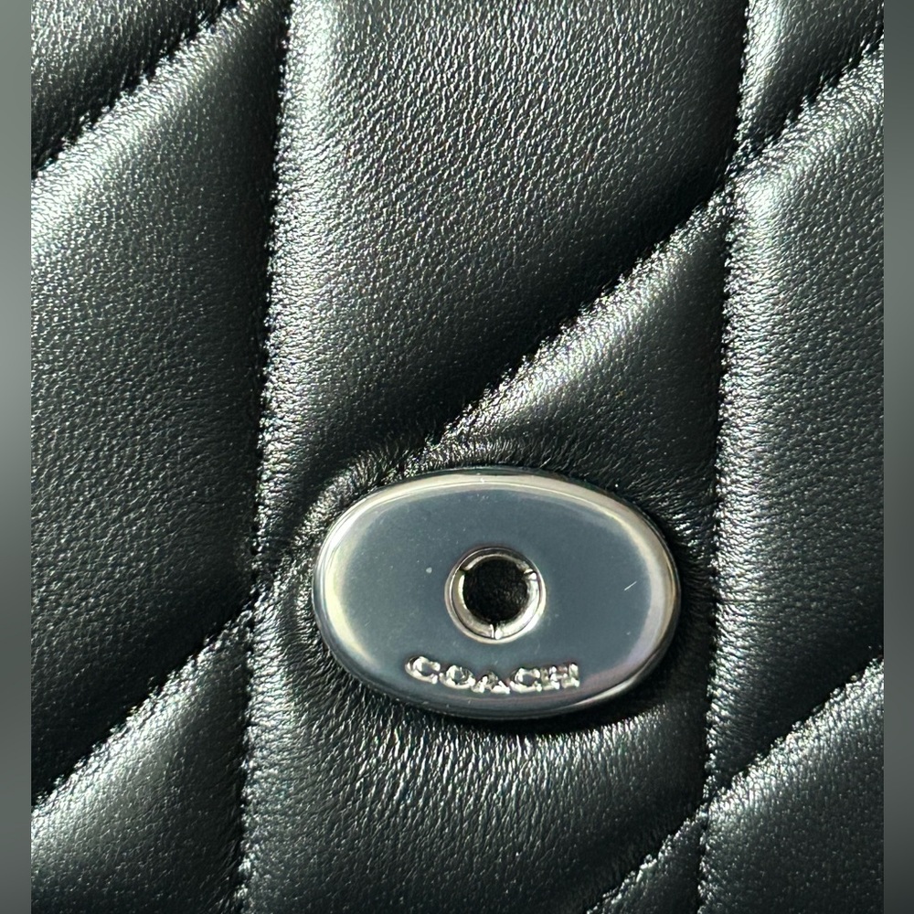 COACH Tabby 19 Quilted Nappa Leather Chain Crossbody/Wristlet w/Dust Bag - Picture 6 of 11